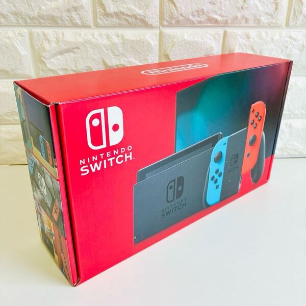 Nintendo Switch 本体のみ 旧型 バッテリー強化版 箱付き 初期化済 ニンテンドー スイッチ 任天堂 画面良好 ジョイコンストラップ付き