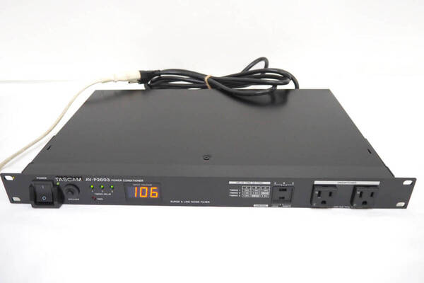 TASCAM ★ タスカム【AV-P2803】パワーディストリビューター 電源ユニット パワーコンディショナー SURGE&LINE NOISE FILTER