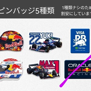 「RED BULL レッドブル ピンバッジ(全6種類のうち、1種類ないため安価にて)」 F1レッドブルレーシング レーシングブルズ 角田裕毅