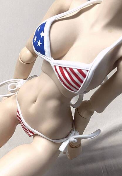 DD等 60cm級ドール用 アメリカ国旗柄 ビキニ/水着(送料込
