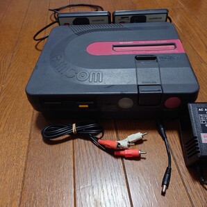 【動作確認済】ツインファミコン本体ブラック TWIN FAMICOM AN-500B