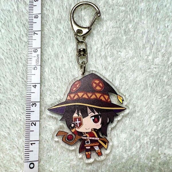 送料無料 新品 めぐみん アクリルキーホルダー アクキー 飾り ストラップ キーリング 可愛い アニメ このすば この素晴らしい世界に祝福を!