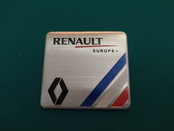 【ゆうパケット送料込】RENAULT(ルノー) エンブレムプレート 縦5.5cm×横6cm×厚さ2mm