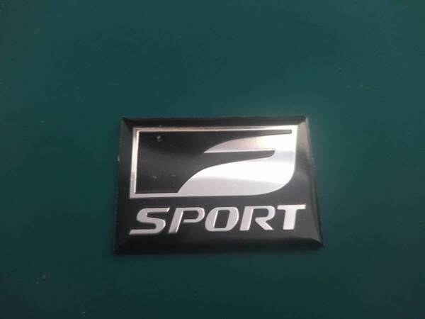 【ゆうパケット送料込】LEXUS F SPORT(エフスポーツ) エンブレムプレート(小) 縦3.5cm×横5cm×厚さ1mm レクサス