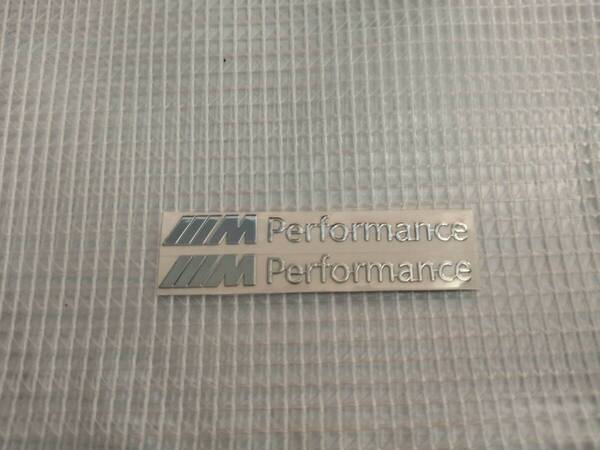 【ゆうパケット送料込】BMW M Peformance(Mパフォーマンス) ステッカー 2枚組 縦0.6cm×横5.5cm