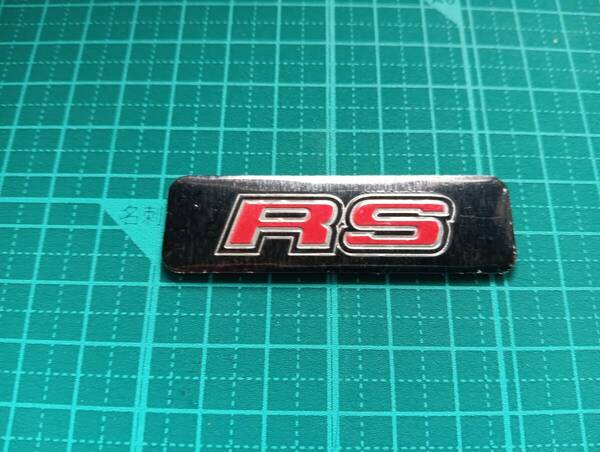 【ゆうパケット送料込】RS (アールエス) エンブレムプレート アルミ製 HONDA ホンダ 無限 CIVIC フィット N-ONE