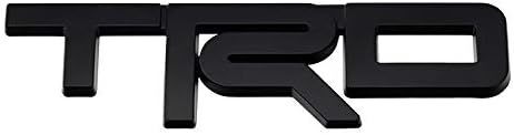 【ゆうパケット送料込】TRD(トヨタテクノクラフト) 3Dエンブレム 両面テープ マットブラック 金属製 トヨタ 新型