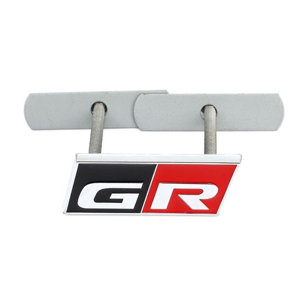 【ゆうパケット送料込】GR 3Dエンブレム(Fグリル用) 黒/赤/銀 縦3.0cm×横5.8cm 金属製 TOYOTA 86 ヤリス