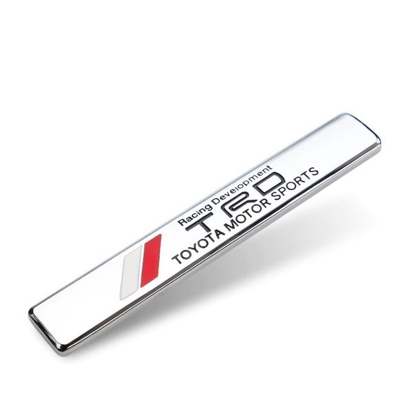 【ゆうパケット送料込】TRD エンブレムプレート 縦1.5cm×横9.4cm 金属製 トヨタ