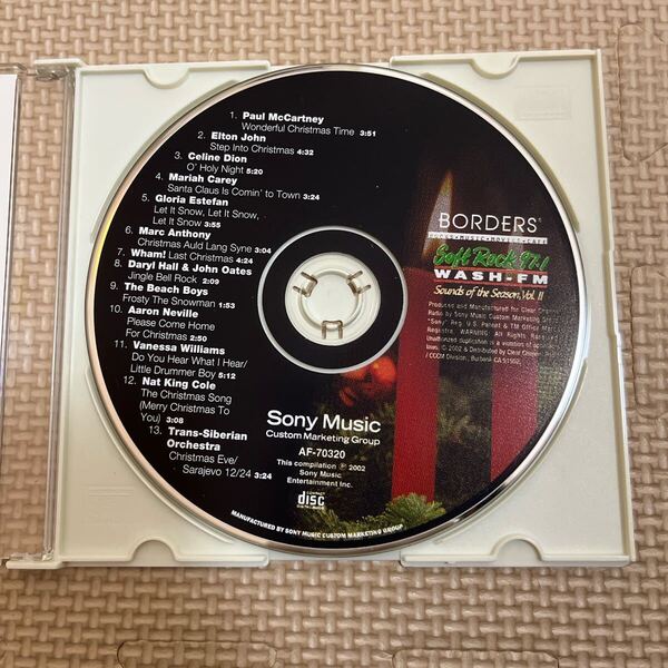 Soft Rock 97.1 WASH-FM Radio CD Sounds Of The Season “Rare” Paul McCartney 洋楽 Xmas song Elton John O' Holy Nitht Christmas