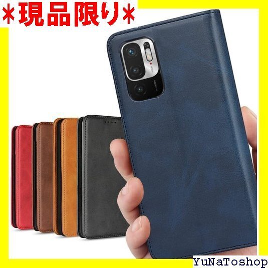 ☆送料無料☆ Xiaomi Redmi Note 10 JE ケース カード入 タンド機能 落ち着いた色 レトロ ネイビー 137