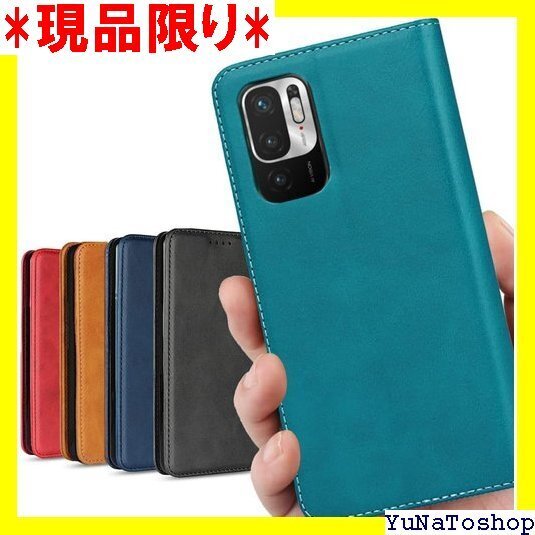 ☆送料無料☆ Xiaomi Redmi Note 10 JE ケース ード入れ ンド機能 落ち着いた色 レトロ ターコイズ 139