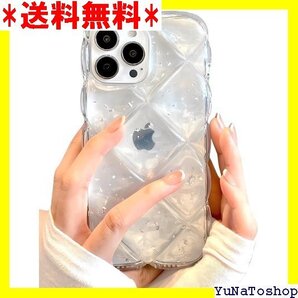 ☆送料無料☆ saymis キルティング クリア おしゃれ 韓国 i 持ちやす 明 可愛い 推し活 iPhone15pro 389