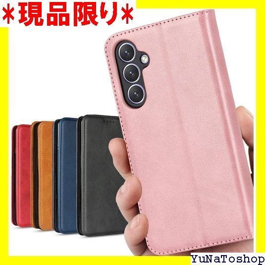 ☆送料無料☆ A54 5g galaxy ケース 手帳型 Galax カード スタンド機能 落ち着いた色 レトロ ピンク 309
