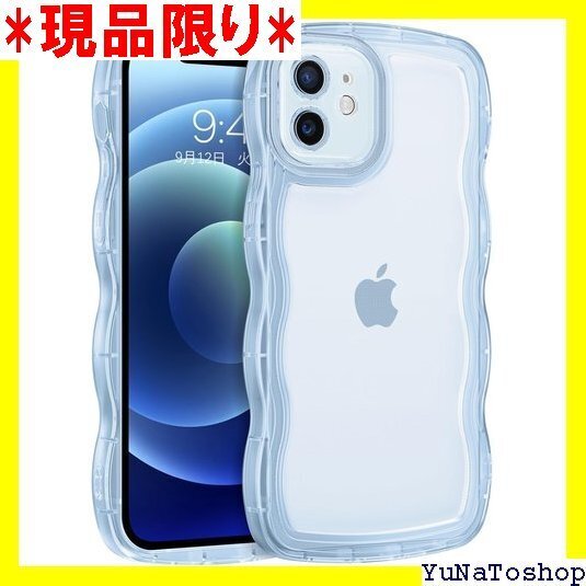 ☆送料無料☆ BENTOBEN iPhone 12 ケース クリア ウェー バー アイフォン12 スマホケース ブルー 474