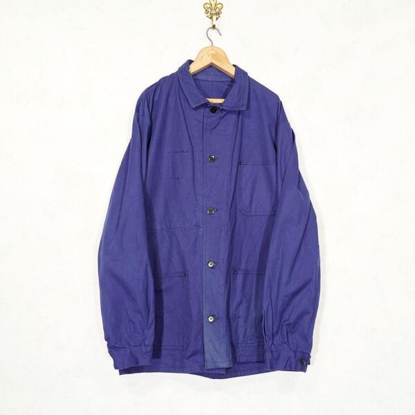 EU VINTAGE FRENCH COTTON COVERALL JACKET/ヨーロッパ古着フレンチコットンカバーオールジャケット シャツ ワークジャケット