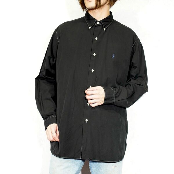 *SPECIAL ITEM* USA VINTAGE Ralph Lauren MCMEEL OVER DYE DESIGN BD SHIRT/アメリカ古着ラルフローレン後染めデザインボタンダウンシャツ