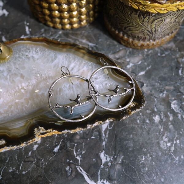 USA VINTAGE BIRD DESIGN EARRING/アメリカ古着鳥さんデザインピアス