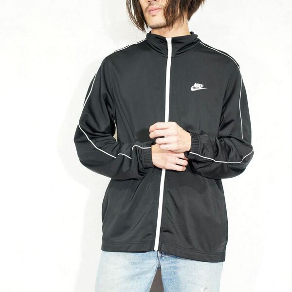 USA VINTAGE NIKE LOGO EMBROIDERY DESIGN TRACK JACKET/アメリカ古着ナイキロゴ刺繍デザイントラックジャケット