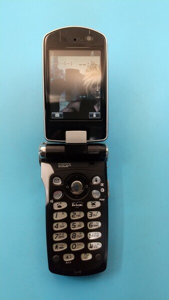 K3469 docomo FOMA P900iV クラウドブラック ファイナルファンタジー ガラケー ケータイ 簡易動作確認&簡易清掃OK 判定〇 送料無料