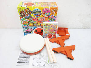G5236●任天堂 太鼓の達人 Wii 超ごうか版 太鼓とバチ同梱版●タタコン Nintendo namco●Wii WiiU●太鼓コントローラー●動作品