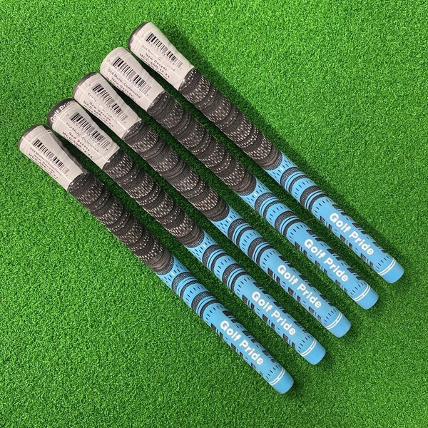 5本 Golf Pride NEW DECADE MCC 60R バックライン無し ライトブルー