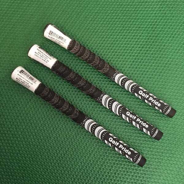 ブラック3本ゴルフプライドMCCグリップ バックライン無し Golf Pride NEW DECADE MCC 60R ★【1~2日発送】