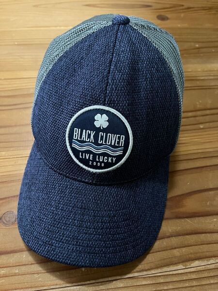 送料込み!! BLACK CLOVER メッシュキャップ ゴルフキャップ 美品 紺色 ネイビー 110 ONE TEN GOLF ブラッククローバー 帽子