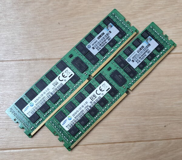 hp純正 SAMSUNG 2R×4 PC4-2133P 32GB × 2枚 計64GB サーバー用メモリ