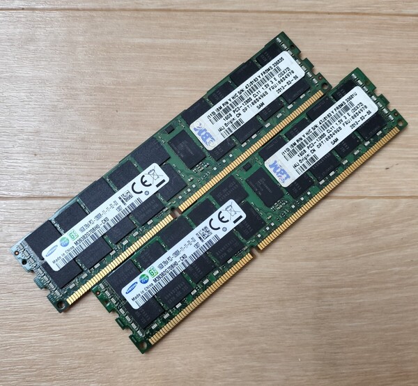 16GB 2枚セット 計32GB DDR3-1600 PC3-12800R Registered RDIMM 2Rx4
