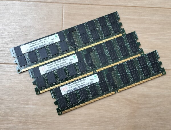 HYNIX PC2-6400P DDR2 800 4GBx3 12GB ECC REG (サーバー専用)