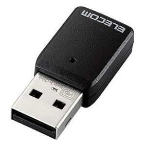 エレコム Wi-Fi 無線LAN 子機 11ac/n/g/b/a 867Mbps 5GHz/2.4GHz対応 USB3.0 MU-MIMO windows/mac対応 ブラック WDC-867DU3S