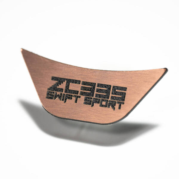 スズキ スイフトスポーツ ZC33S用 ステアリングロゴプレート カッパー 検)SUZUKI SWIFT SPORTS ZC33S
