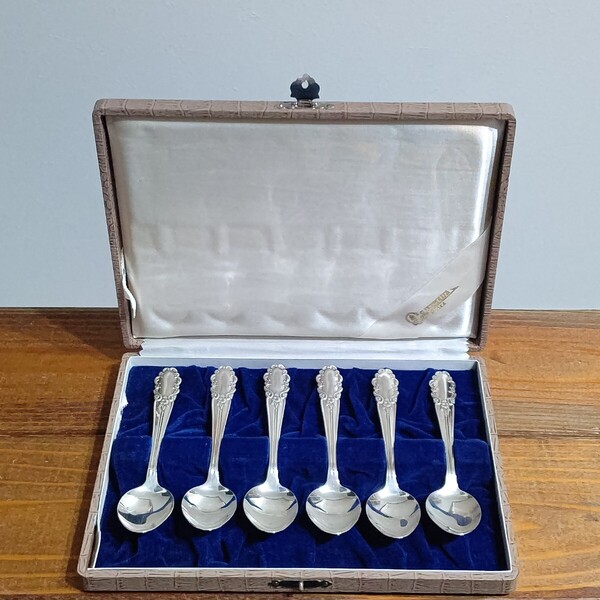 生駒製 SILVER 銀製 ヴィンテージ スプーン 6本セット シルバー カトラリー 銀器 大阪 レトロ 中古 送料無料 即決
