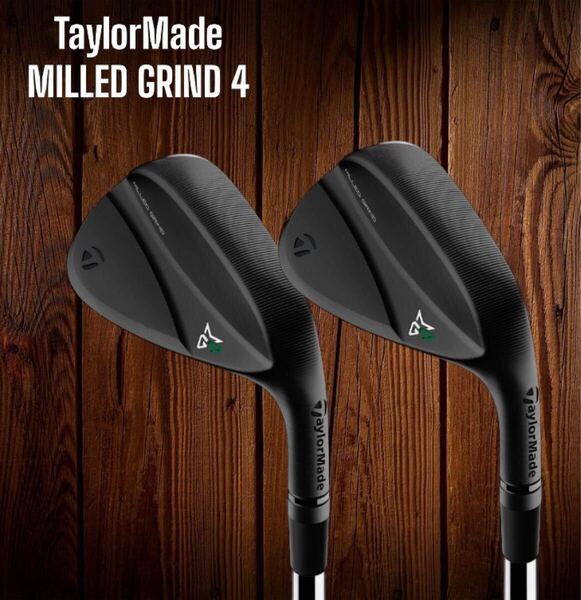 TaylorMade テーラーメイド MILLED GRIND 4 ブラック ミルドグラインド4 2本セット 52-09 58-11