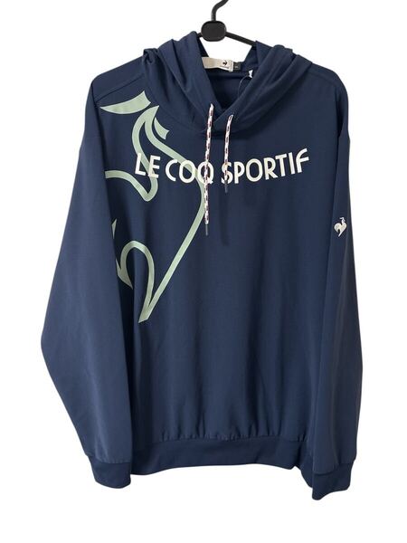 le coq sportif ルコック ゴルフウェア 長袖フーディシャツ ジャケット パーカー ネイビー