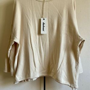 ★美品★Jackman ジャックマン JM7112 Thermal Drop Crew サーマルカットソー アイボリー メンズL
