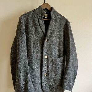 ★良好品★TATAMISE タタミゼ SIMME STAND COLLAR JACKET TWEED スタンドカラー テーラード ウール ジャケット メンズM