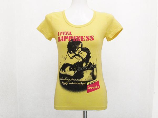 JAIL プリント半袖Tシャツ 黄色イエロー レディース Fサイズ / 女性Tee 6