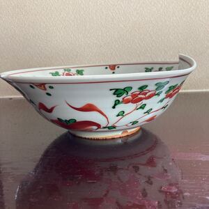 菓子皿、獅子画、松線造、縦24.5.横22.2.高さ10.重さ880g.古皿、