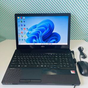 T284 Fujitsuノートパソコン WEBカメラSSD高速Windows11