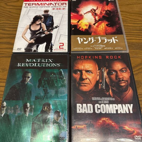 洋画DVD 4枚セット マトリックス レボリューションズ/ターミネーター2 /ヤングブラッド/9デイズ DVD