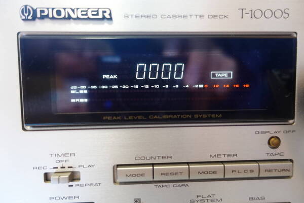 銘機Pioneer T1000S ドルビーS搭載 レーザーアモルファス録再 3ヘッド 究極のカセットデッキ ハイエンドオーディオ 訳ありジャンク