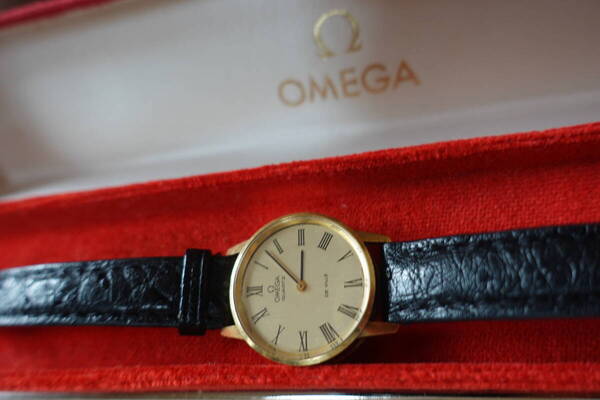 18金オメガ デビル レディース クオーツ時計 18K刻印 OMEGA K18ヴィンテージ 訳ありジャンクと、明工社 時計裏蓋オープナーのセット