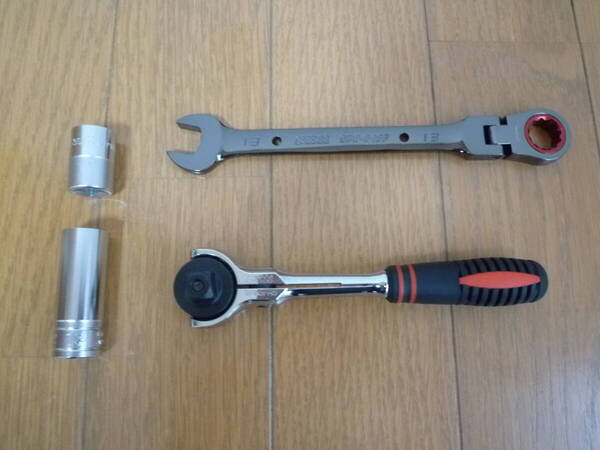 SK11 スイベルラチェットハンドル 差込角 9.5mm 3/8インチ