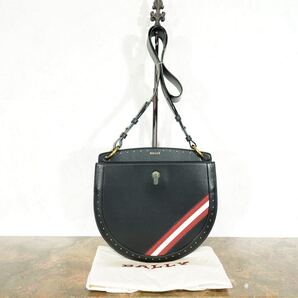 BALLY CECYLE LINE DESIGN LEATHER SHOULDER BAG/バリーセシルラインデザインレザーショルダーバッグ