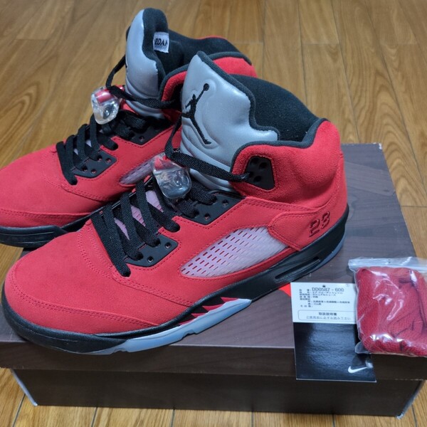 28cm NIKE AIR JORDAN 5 RETRO TORO BRAVO ナイキエアジョーダン USED 箱付き