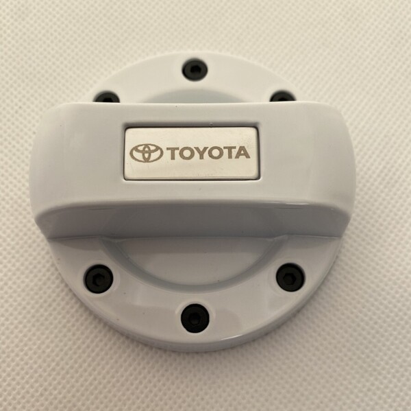 DIY 手作り トヨタ TOYOTAガソリンキャップカバー 給油口キャップ ホワイト