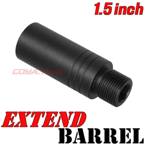 ◆送料無料◆ G&P製 延長 アルミ アウターバレル 1.5inch/40mm M14逆ネジ ( M4 EXTEND エクステンド
