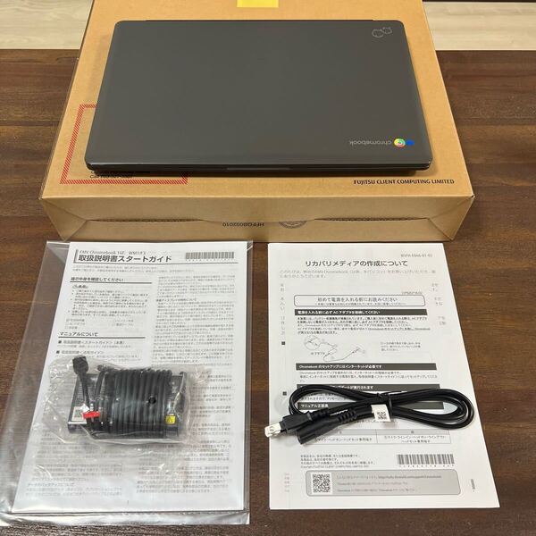 【美品】富士通 FMV Chromebook WM1/F3 ノートパソコン(Chrome OS/タッチ対応/14型/Core i3-1115G4/4GB/フラッシュメモリ 64GB) FCBWF3M13T